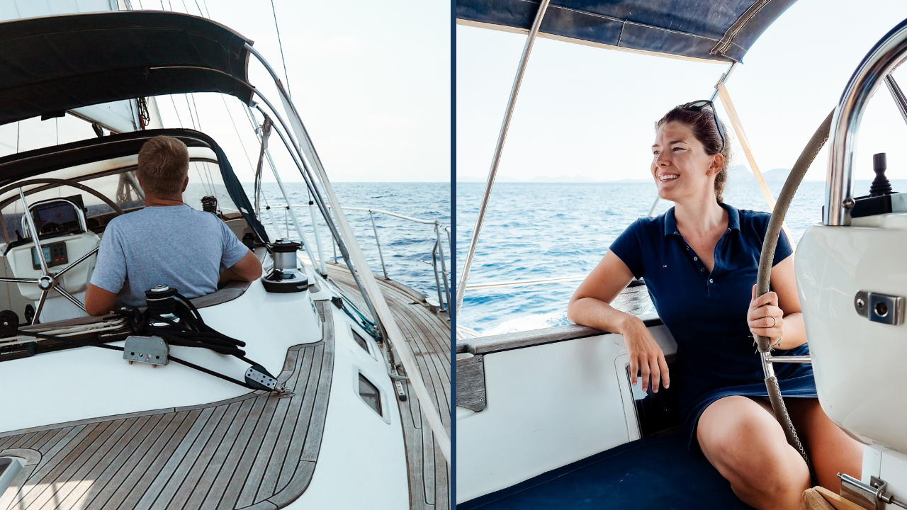 Das neue Boot schlägt sich richtig gut. 75 Sailing Insieme