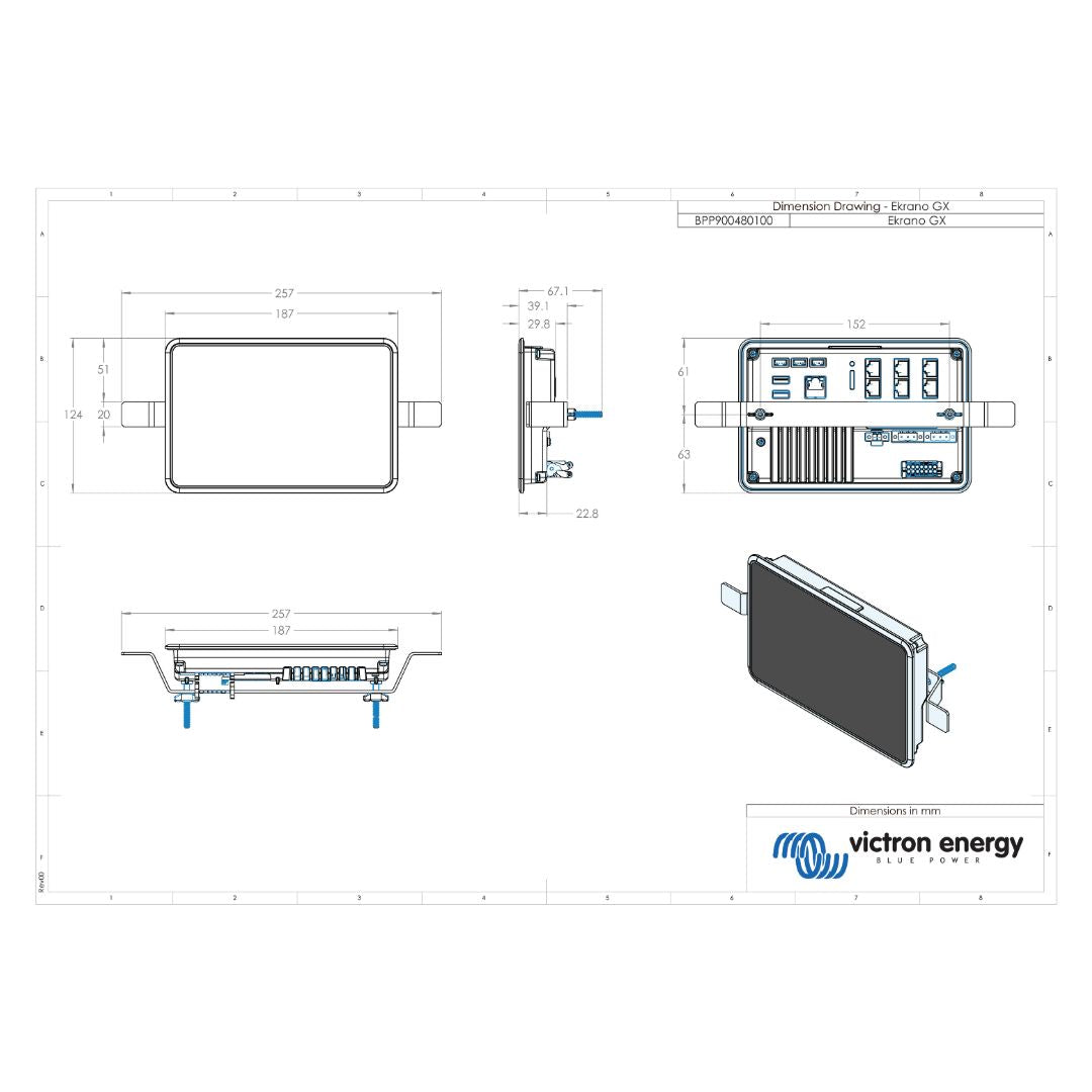 Victron Ekrano GX Systemmonitor
