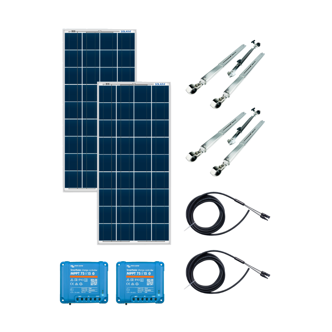 220W Solaranlage für die Reling | Solara Vision S-Serie
